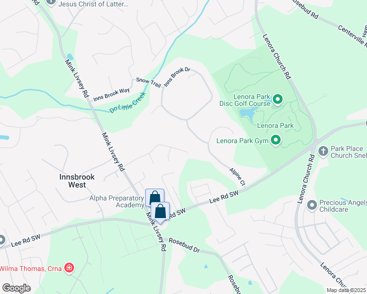 map of restaurants, bars, coffee shops, grocery stores, and more near 3331 Glen Summit Lane in Snellville
