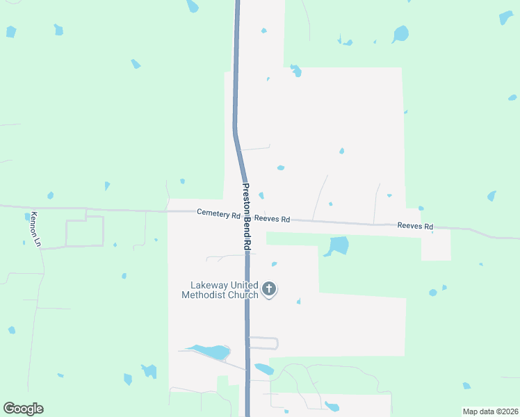 map of restaurants, bars, coffee shops, grocery stores, and more near 30015 Texas 289 in Pottsboro