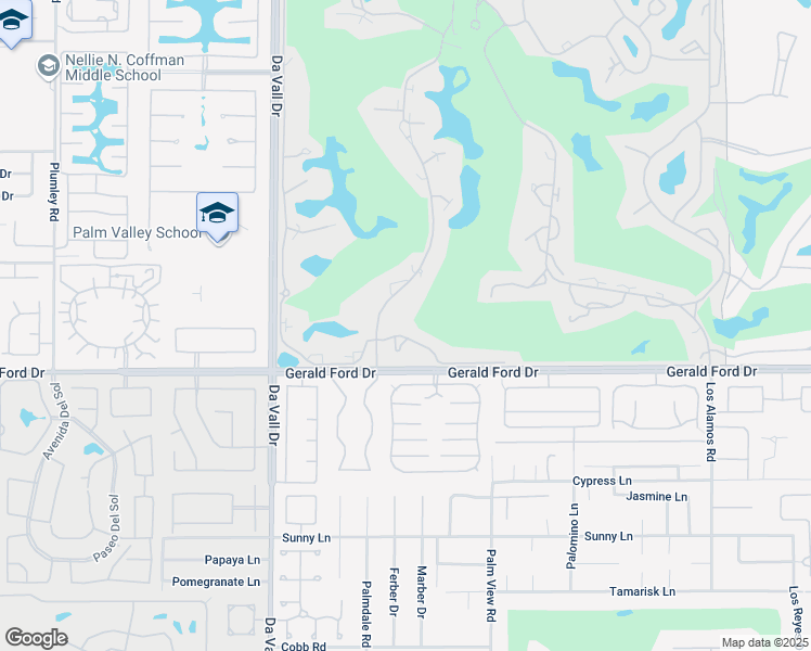 map of restaurants, bars, coffee shops, grocery stores, and more near 35094 Mission Hills Drive in Rancho Mirage