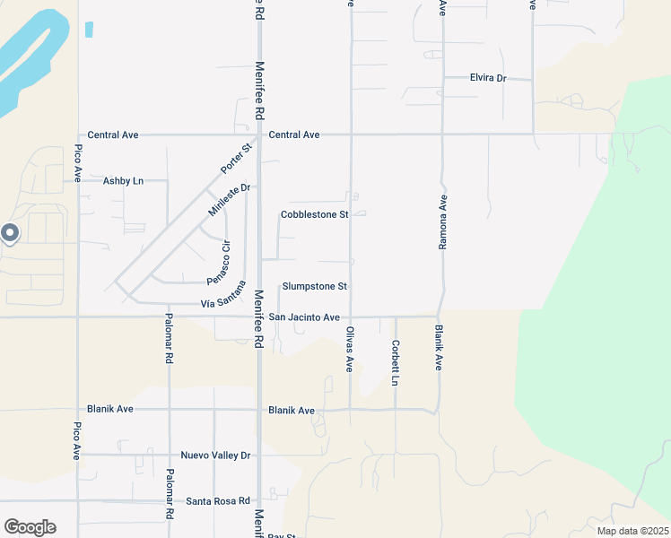 map of restaurants, bars, coffee shops, grocery stores, and more near 29223 Obsidian Court in Nuevo