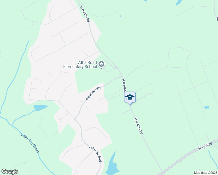 map of restaurants, bars, coffee shops, grocery stores, and more near 2065 Woodlake Boulevard in Monroe