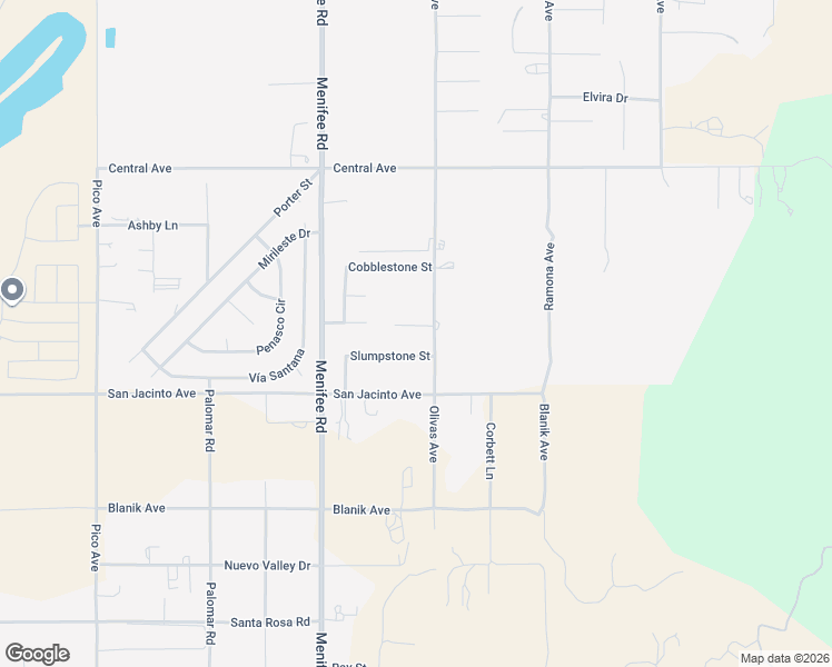 map of restaurants, bars, coffee shops, grocery stores, and more near 29223 Obsidian Court in Nuevo