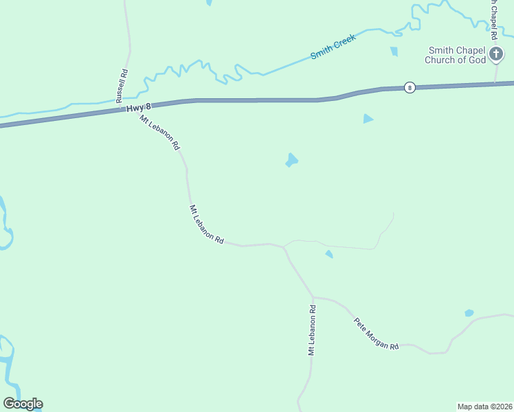 map of restaurants, bars, coffee shops, grocery stores, and more near 6100 Mount Lebanon Road in New Edinburg