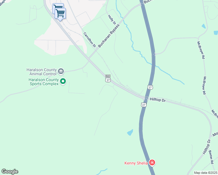 map of restaurants, bars, coffee shops, grocery stores, and more near 9 Westmoreland Lake Drive in Buchanan