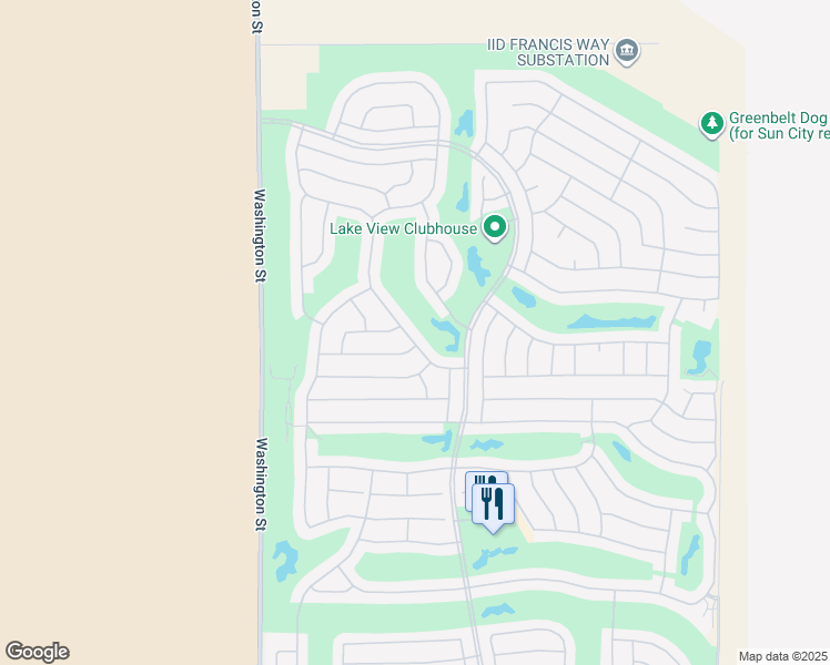 map of restaurants, bars, coffee shops, grocery stores, and more near 35870 Rosemont Drive in Palm Desert
