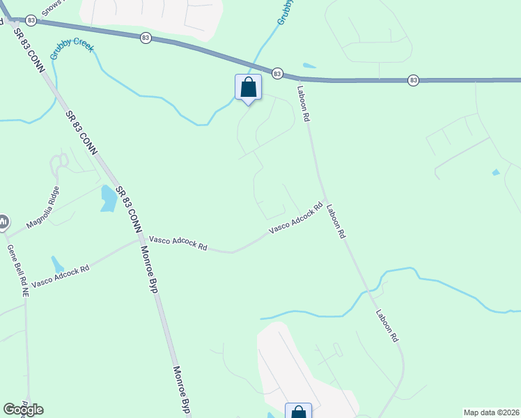 map of restaurants, bars, coffee shops, grocery stores, and more near 833 Evergreen Drive in Monroe