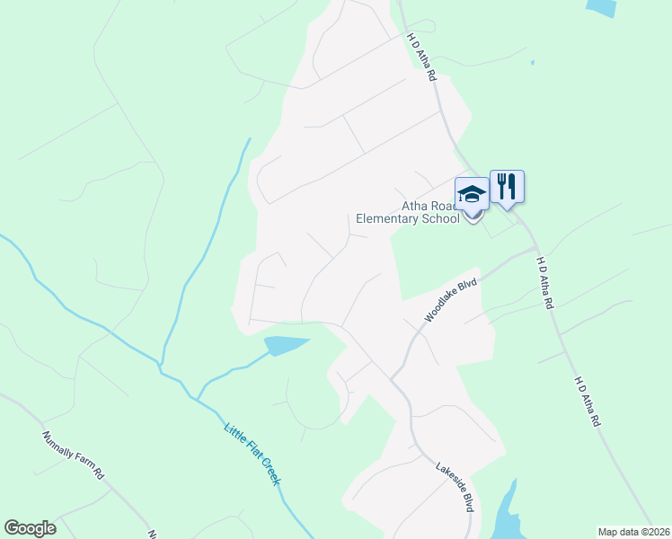 map of restaurants, bars, coffee shops, grocery stores, and more near 4530 Springwood Drive in Monroe