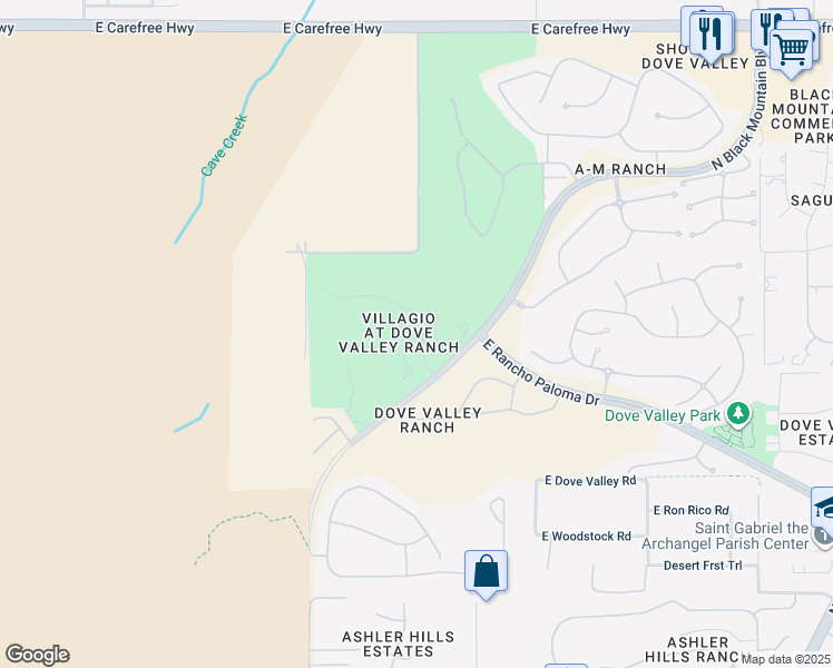 map of restaurants, bars, coffee shops, grocery stores, and more near in Phoenix