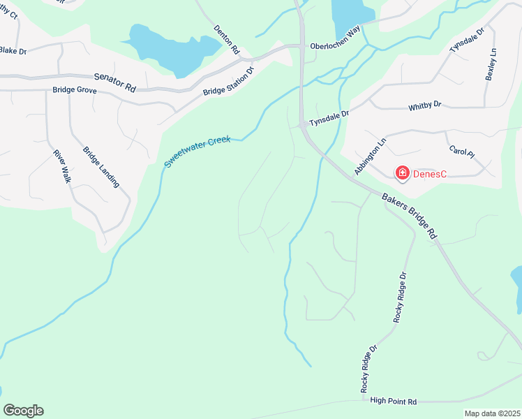 map of restaurants, bars, coffee shops, grocery stores, and more near 434 Bridgestone Lane in Douglasville