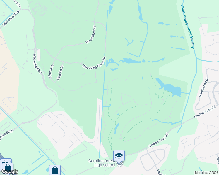 map of restaurants, bars, coffee shops, grocery stores, and more near 4836 Southern Trail in Conway