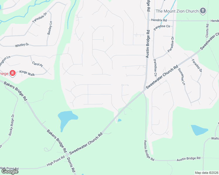 map of restaurants, bars, coffee shops, grocery stores, and more near 504 Sumer Lane in Douglasville