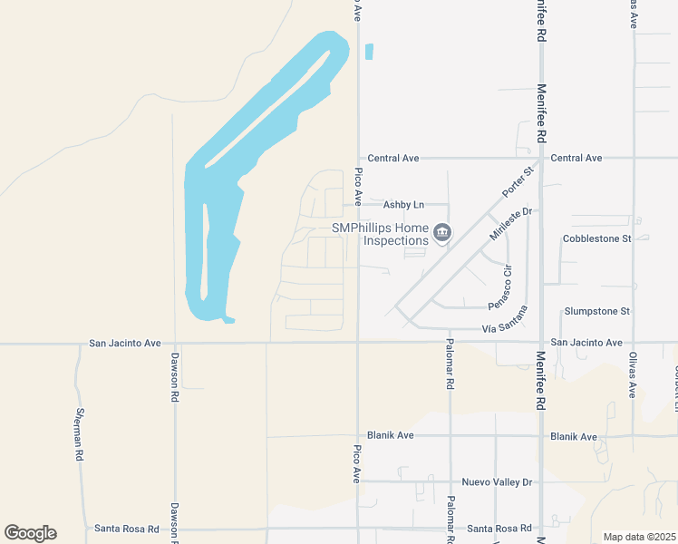 map of restaurants, bars, coffee shops, grocery stores, and more near 28267 Sweetwater Drive in Nuevo