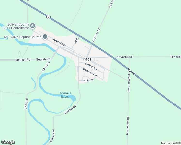 map of restaurants, bars, coffee shops, grocery stores, and more near 515 Smith Hall Circle in Pace