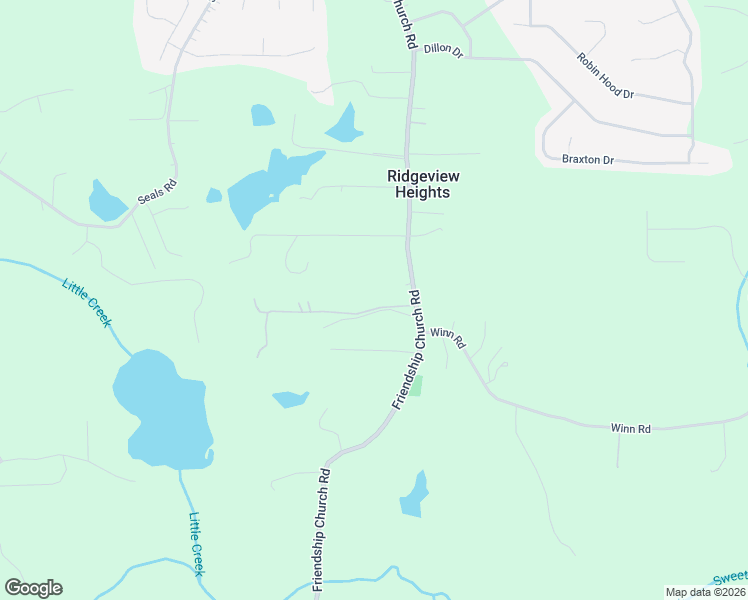 map of restaurants, bars, coffee shops, grocery stores, and more near 956 Friendship Church Road in Douglasville