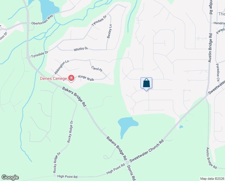 map of restaurants, bars, coffee shops, grocery stores, and more near 63 Colette Court in Douglasville