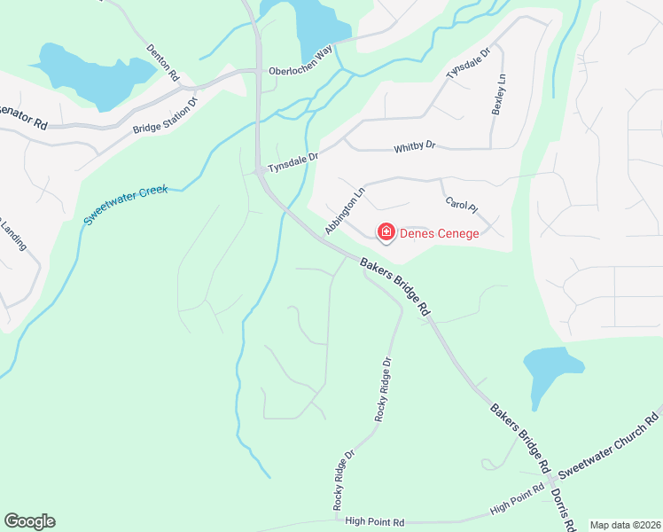 map of restaurants, bars, coffee shops, grocery stores, and more near 40 Stratford Drive in Douglasville
