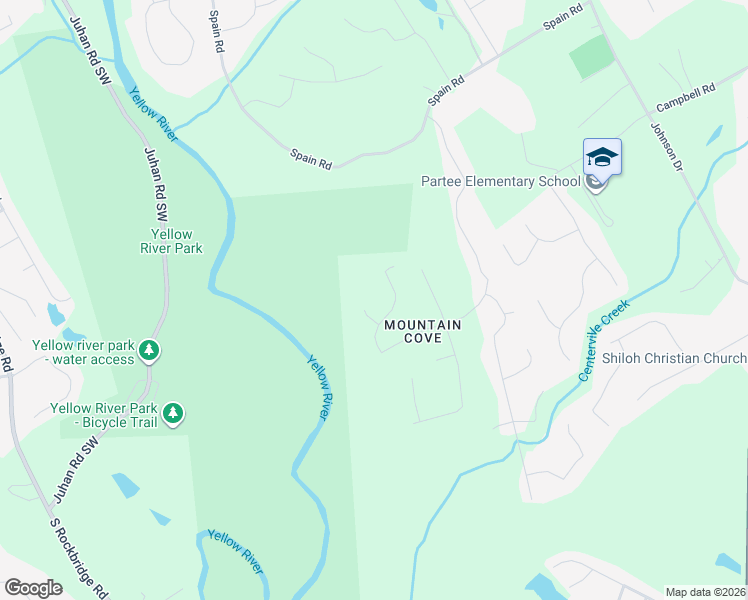 map of restaurants, bars, coffee shops, grocery stores, and more near 3630 Wilson Cove Court in Snellville