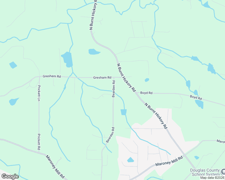 map of restaurants, bars, coffee shops, grocery stores, and more near 570 Bearden Road in Douglasville