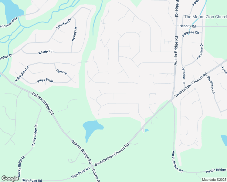 map of restaurants, bars, coffee shops, grocery stores, and more near 323 Sumer Lane North in Douglasville
