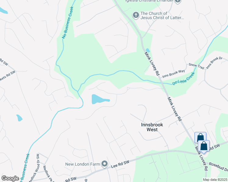 map of restaurants, bars, coffee shops, grocery stores, and more near 3661 Wynterset Drive in Snellville