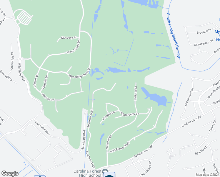 map of restaurants, bars, coffee shops, grocery stores, and more near 5209 Southern Trail in Conway