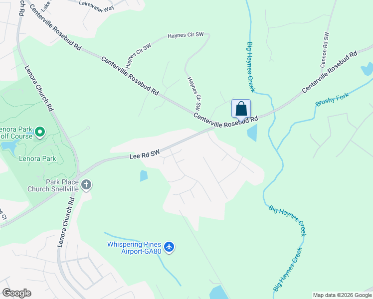 map of restaurants, bars, coffee shops, grocery stores, and more near 2902 Lee Road Southwest in Snellville