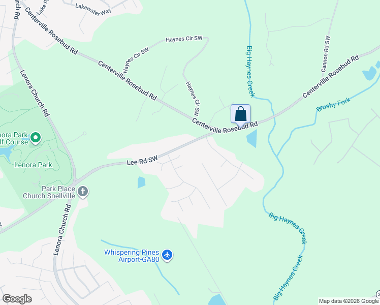 map of restaurants, bars, coffee shops, grocery stores, and more near 2902 Lee Road Southwest in Snellville