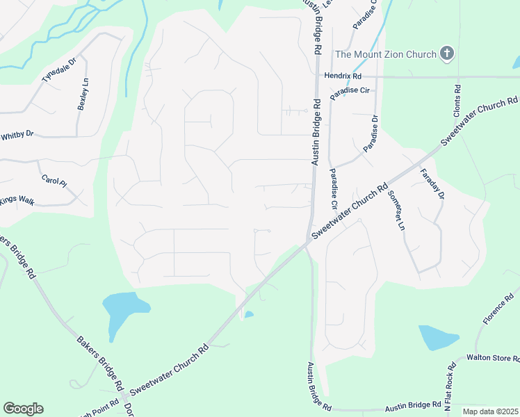 map of restaurants, bars, coffee shops, grocery stores, and more near 170 Pebble Path in Douglasville