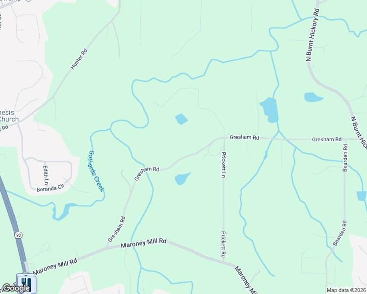 map of restaurants, bars, coffee shops, grocery stores, and more near 655 Gresham Road in Douglasville