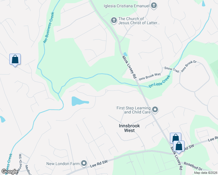 map of restaurants, bars, coffee shops, grocery stores, and more near 3571 Wynterset Drive in Snellville