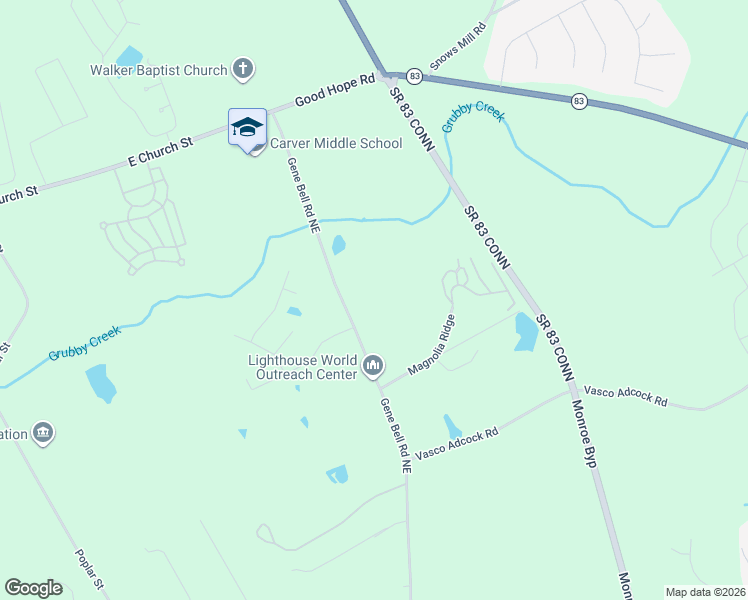 map of restaurants, bars, coffee shops, grocery stores, and more near in Monroe