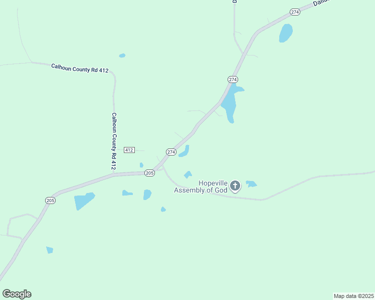 map of restaurants, bars, coffee shops, grocery stores, and more near 17500 Arkansas 274 in Bearden