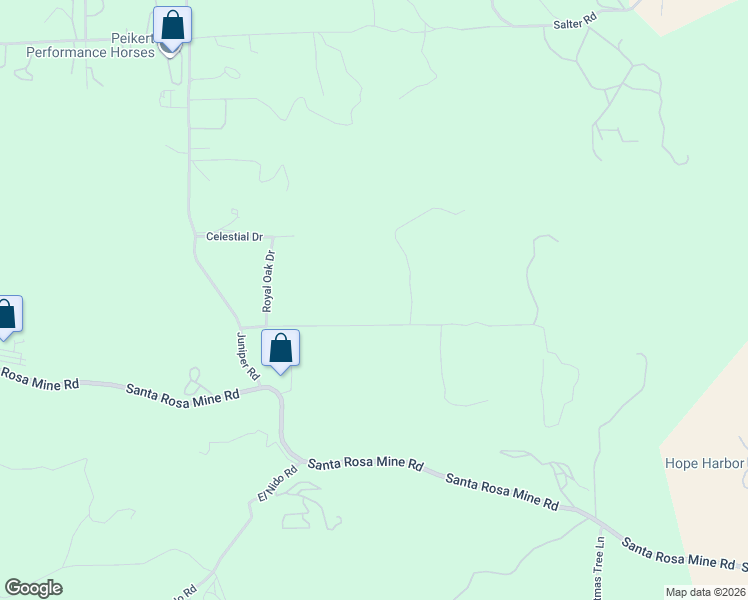 map of restaurants, bars, coffee shops, grocery stores, and more near 19448 Blue Sky Road in Perris