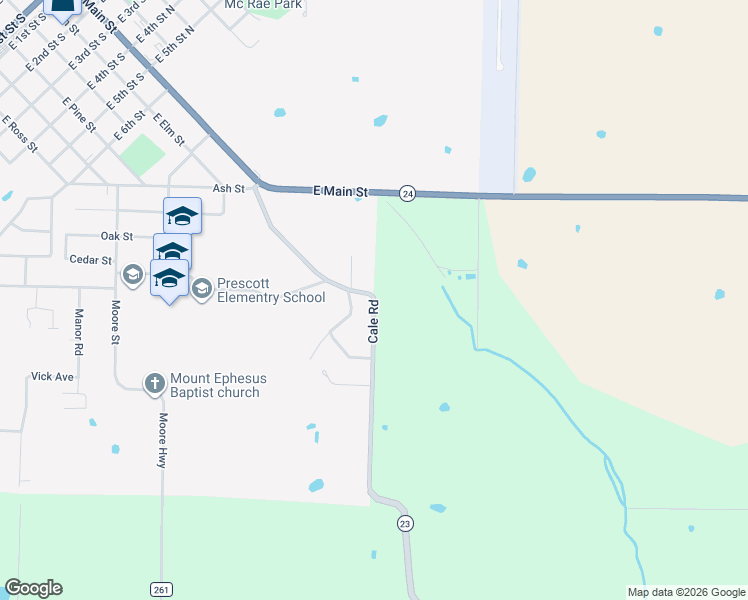 map of restaurants, bars, coffee shops, grocery stores, and more near 713 Cale Road in Prescott