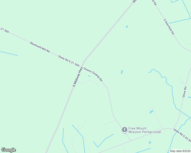 map of restaurants, bars, coffee shops, grocery stores, and more near 927 Owens Swamp Road in Johnsonville