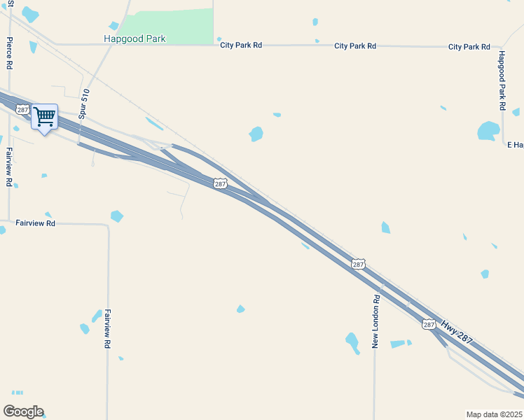 map of restaurants, bars, coffee shops, grocery stores, and more near 1600 U.S. 287 in Henrietta
