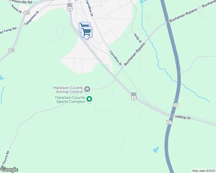 map of restaurants, bars, coffee shops, grocery stores, and more near 0 Macedonia Church Road in Buchanan