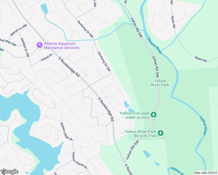 map of restaurants, bars, coffee shops, grocery stores, and more near 5006 Dekalb Way in Stone Mountain