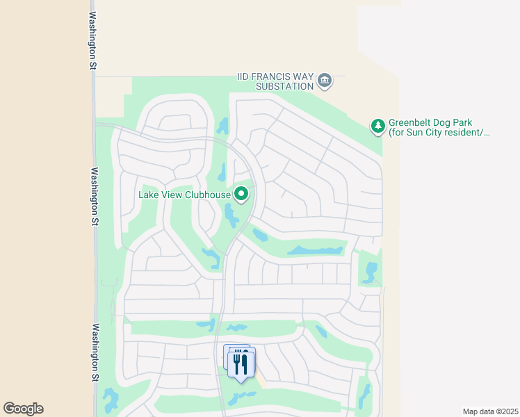 map of restaurants, bars, coffee shops, grocery stores, and more near 35493 Tedesca Drive in Palm Desert