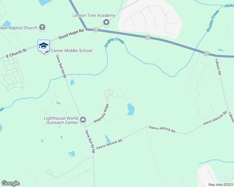 map of restaurants, bars, coffee shops, grocery stores, and more near 1296 Magnolia Ridge in Monroe