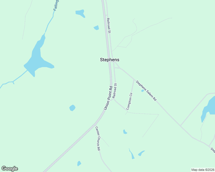 map of restaurants, bars, coffee shops, grocery stores, and more near 1782 Union Point Road in Stephens