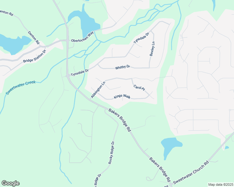 map of restaurants, bars, coffee shops, grocery stores, and more near 271 Kings Walk in Douglasville