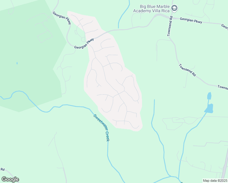 map of restaurants, bars, coffee shops, grocery stores, and more near 448 Hanover Drive in Villa Rica