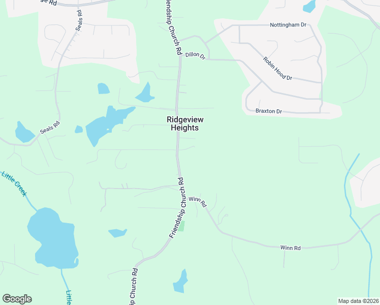 map of restaurants, bars, coffee shops, grocery stores, and more near 789 Friendship Church Road in Douglasville