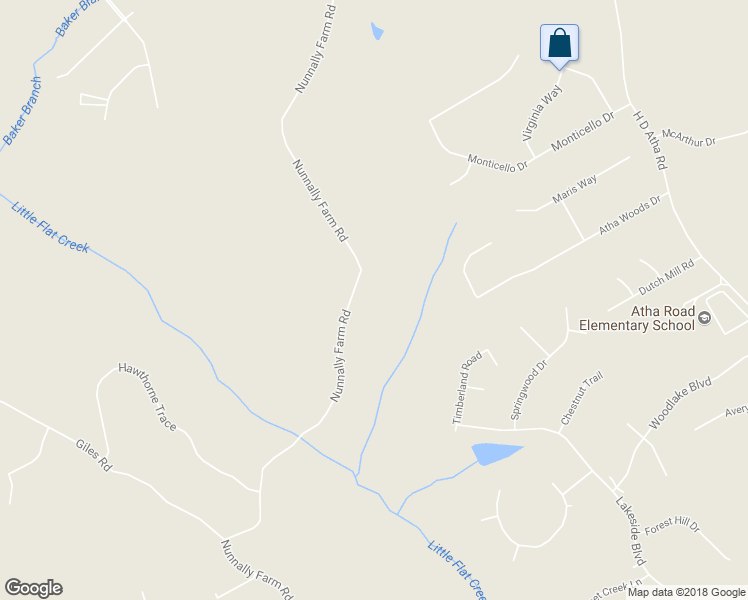 map of restaurants, bars, coffee shops, grocery stores, and more near 1325 Nunnally Farm Road in Monroe