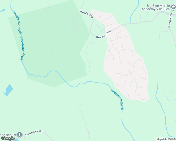 map of restaurants, bars, coffee shops, grocery stores, and more near 402 Manchester Lane in Villa Rica