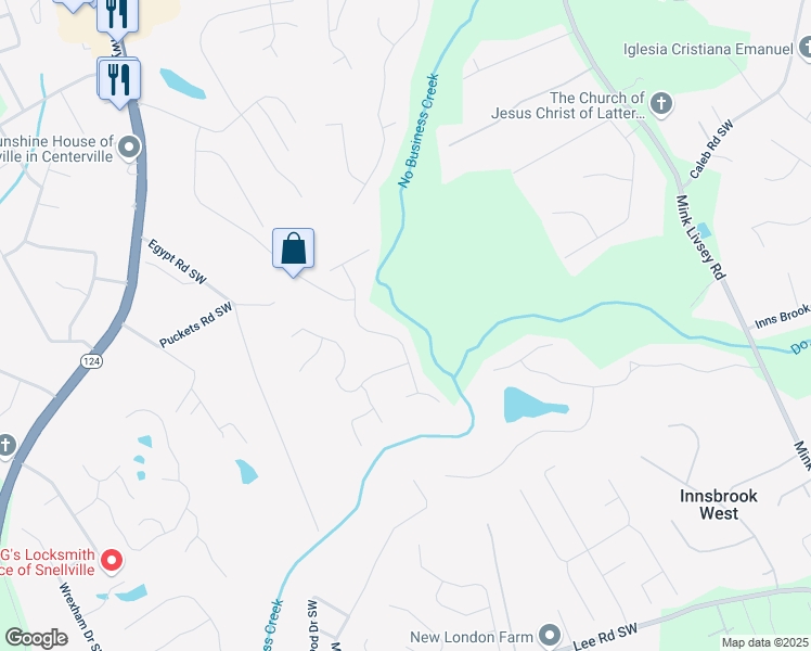 map of restaurants, bars, coffee shops, grocery stores, and more near 4002 Laurel Bend Drive in Snellville