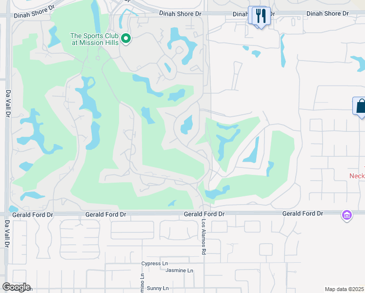 map of restaurants, bars, coffee shops, grocery stores, and more near 10014 Sunningdale Drive in Rancho Mirage