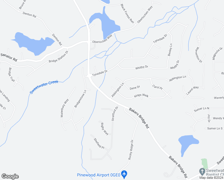 map of restaurants, bars, coffee shops, grocery stores, and more near 24 Kings Walk in Douglasville