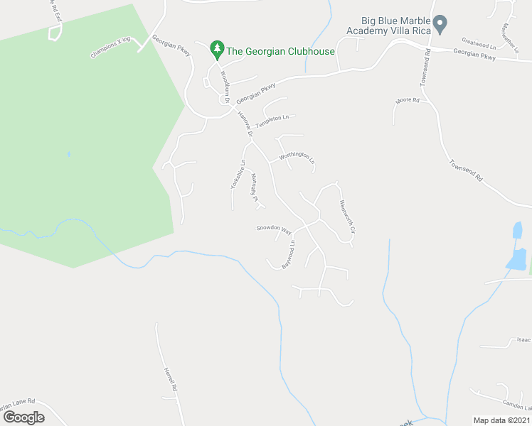 map of restaurants, bars, coffee shops, grocery stores, and more near 184 Nunnally Place in Villa Rica